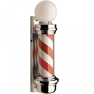 coloray Dome Barber Pole with light and revolve motor