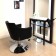 Milan hair salon chair black with hydraulic pump at kazem hair